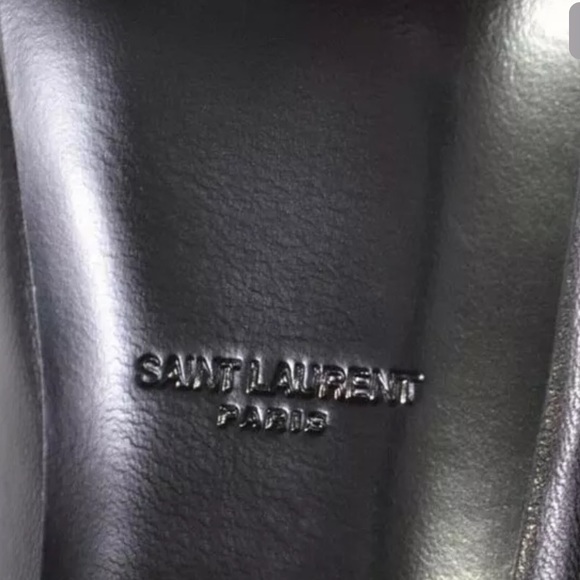 NWT Saint Laurent Tribtoo Black Nappa Leather 36.5 - Picture 5 of 5